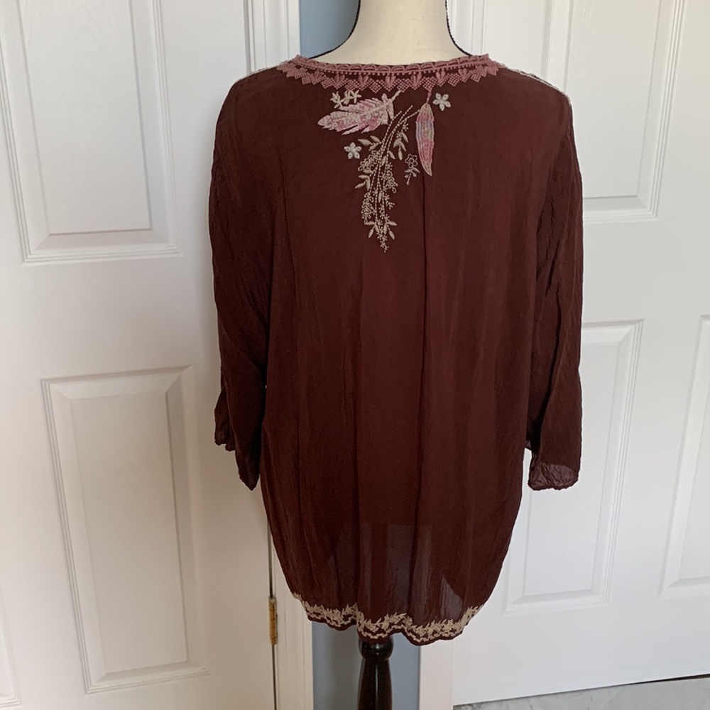 🌸JOHNNY WAS EMBROIDERED BLOUSE🌸 - Picture 3 of 8
